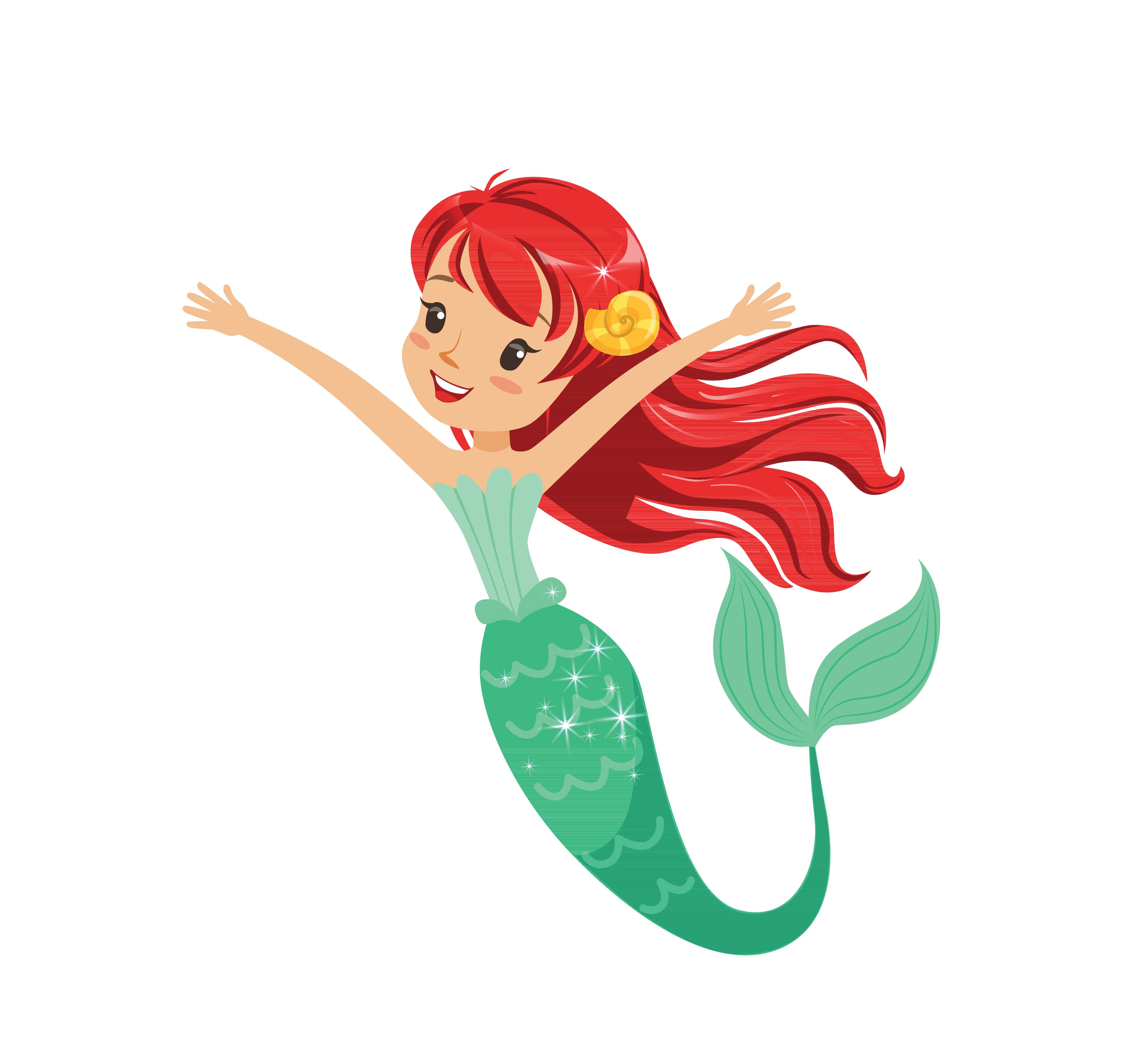 Tegning af en havfrue