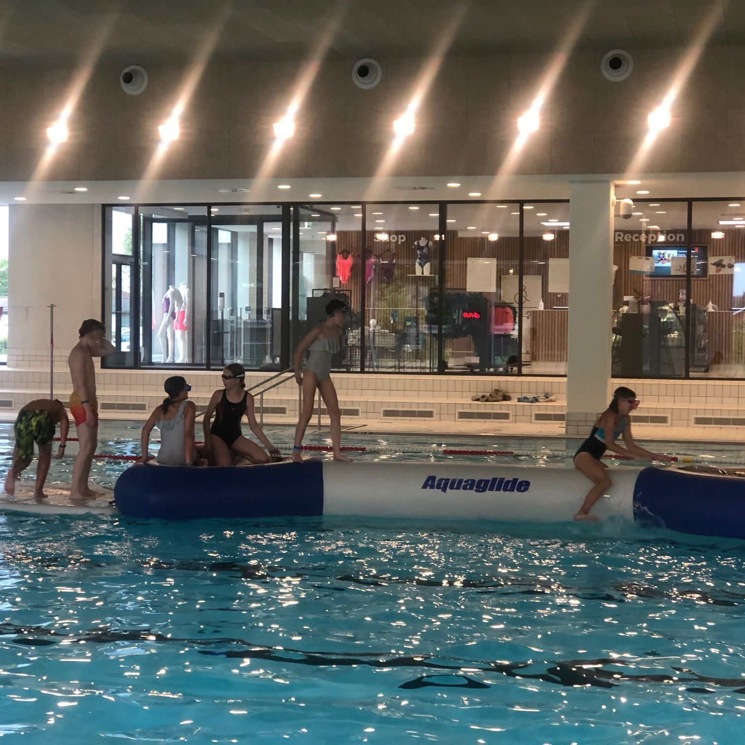 Vandleg på Aquaglide i 50 meter bassinet