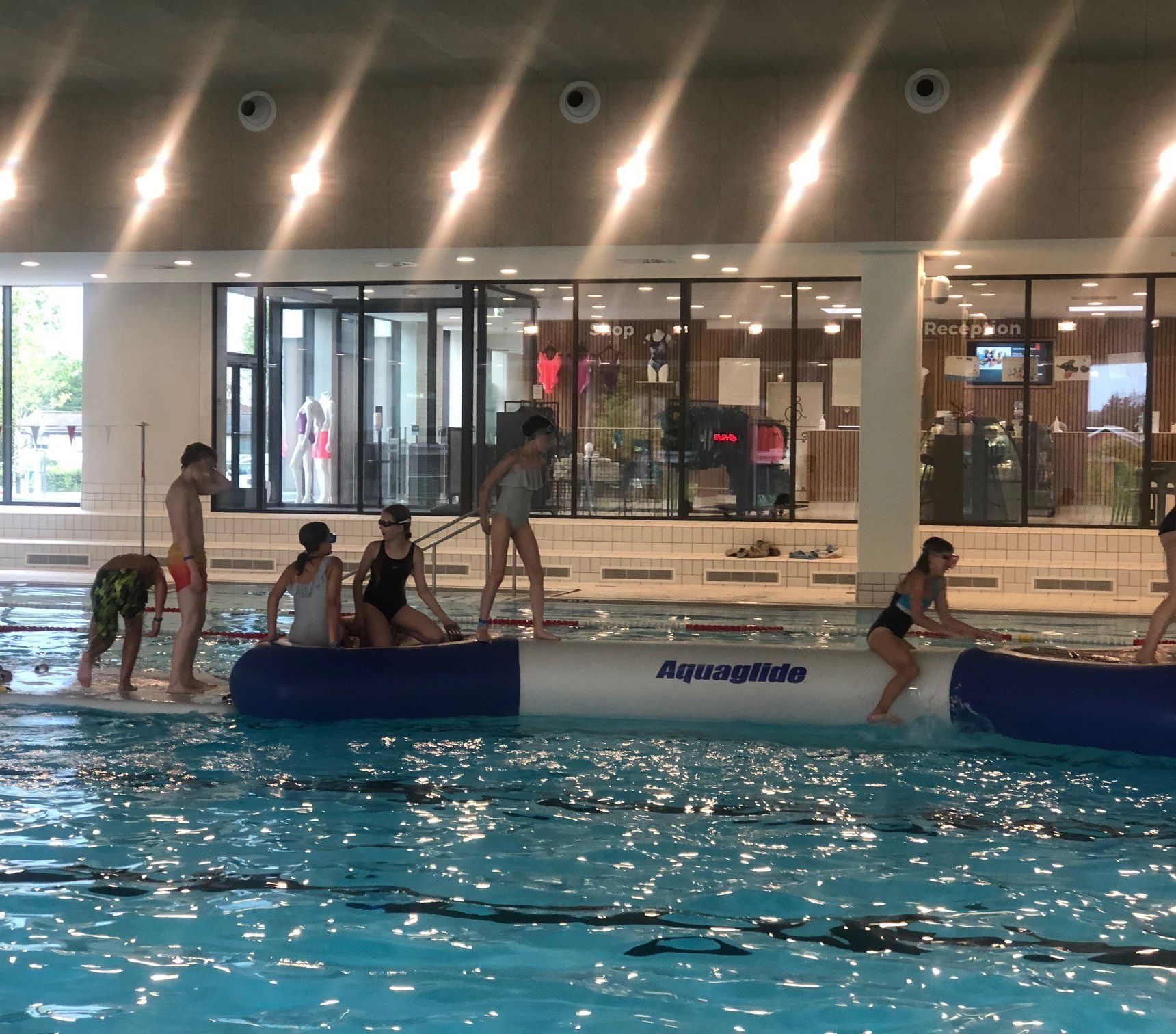 Vandleg på Aquaglide i 50 meter bassinet