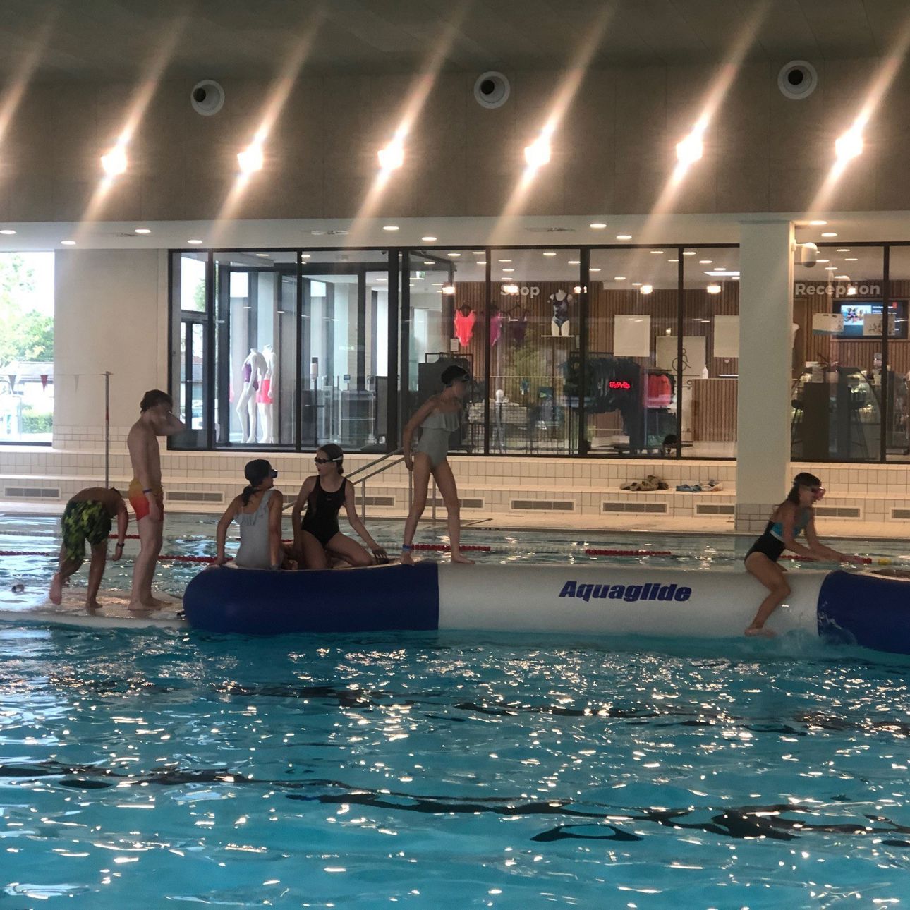 Vandleg på Aquaglide i 50 meter bassinet