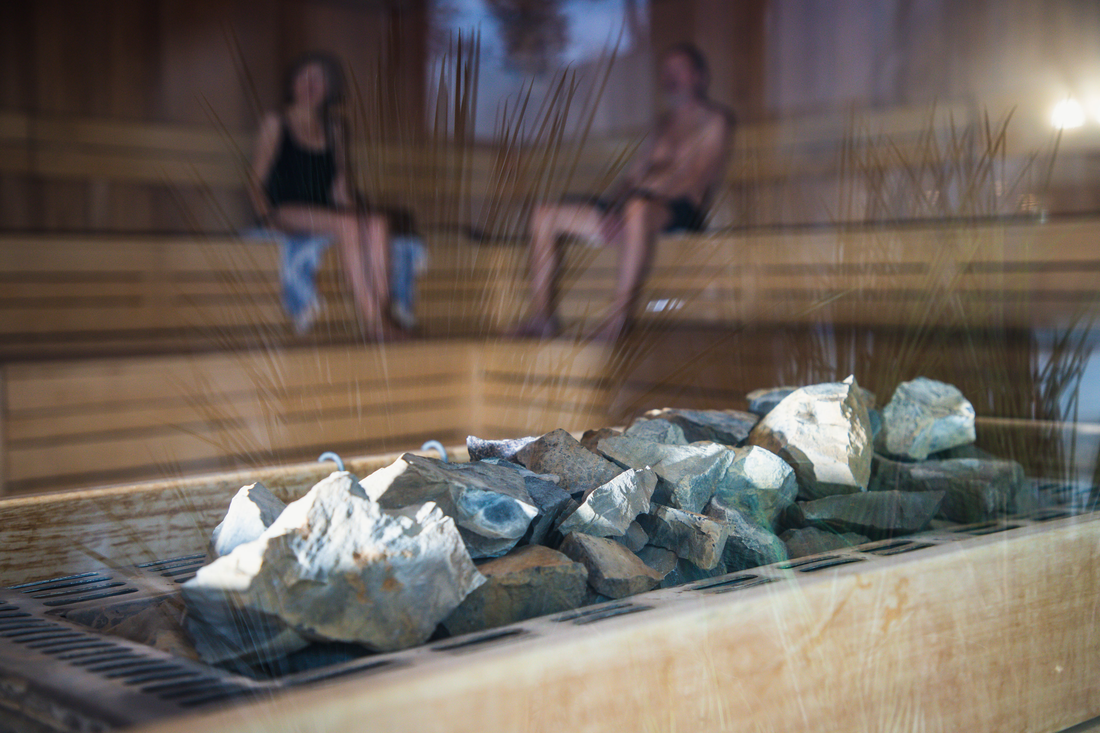Sauna med mennesker